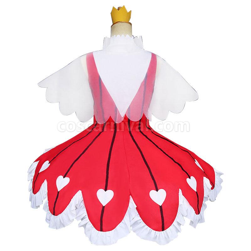 Cardcaptor Sakura Clear Card OP 2 Sakura Kinomoto Rose Heart Dress Cosplay Costumes coscarnival01118907
