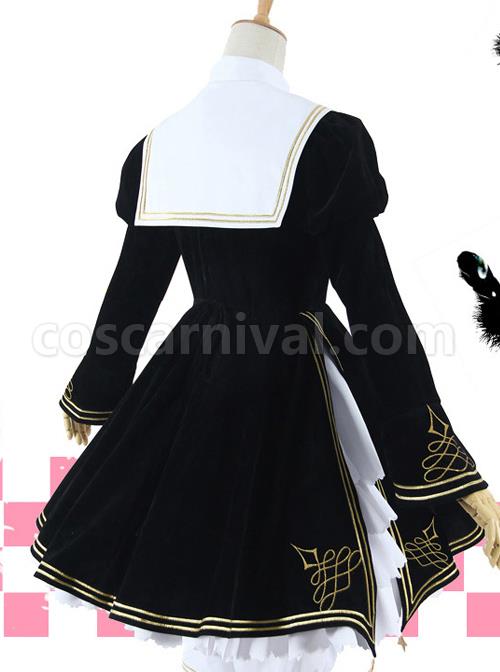 Cardcaptor Sakura Series OP Black Angel Gothic Lolita Long Sleeve Dress coscarnival