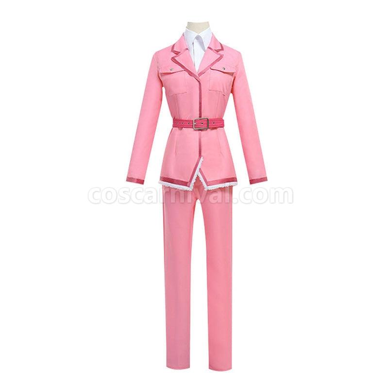 Cells at Work Eosinophil Pink Uniform Cosplay Costume with Hat coscarnival011114982