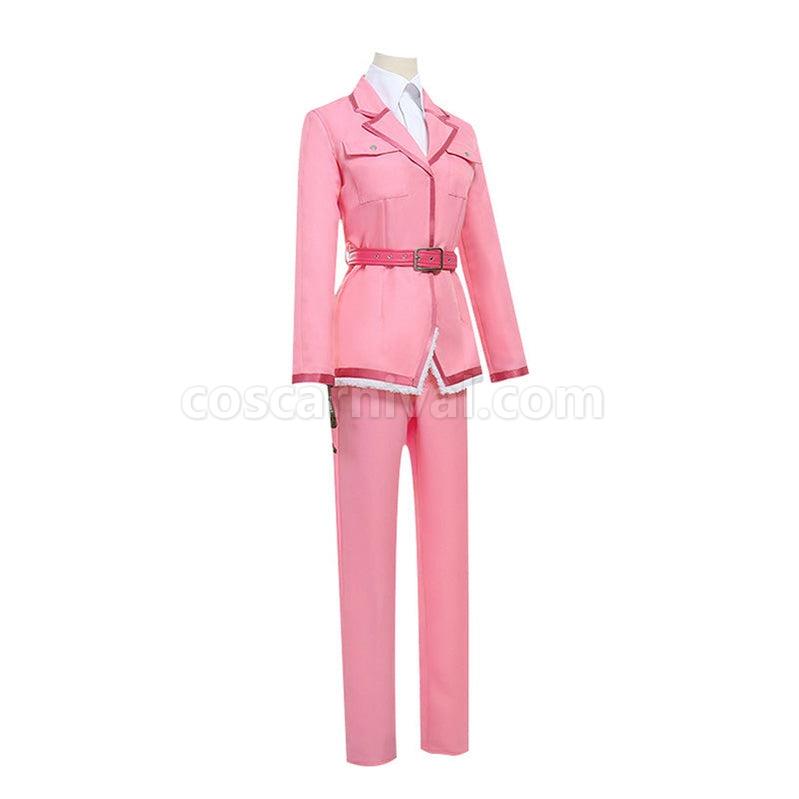 Cells at Work Eosinophil Pink Uniform Cosplay Costume with Hat coscarnival011114989