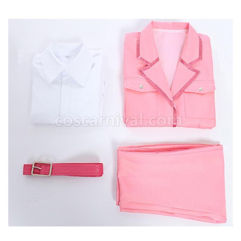 Cells at Work Eosinophil Pink Uniform Cosplay Costume with Hat coscarnival011115012