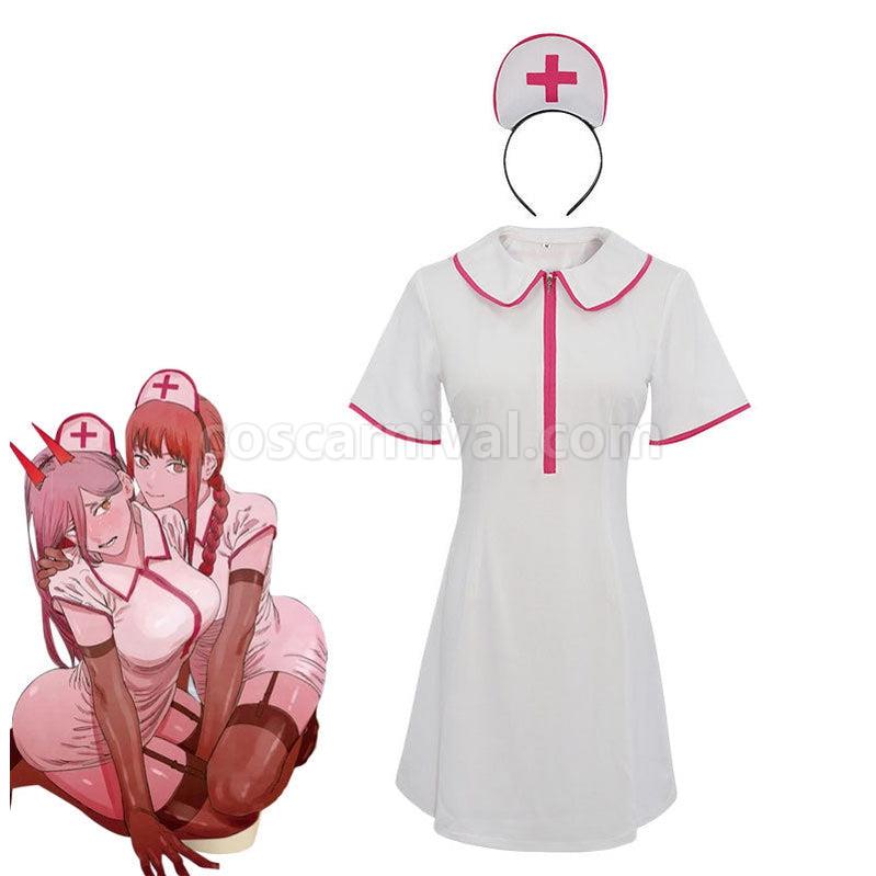 Chainsaw Man Makima Power Nurse Fullsuit Cosplay Costumes coscarnival011111399