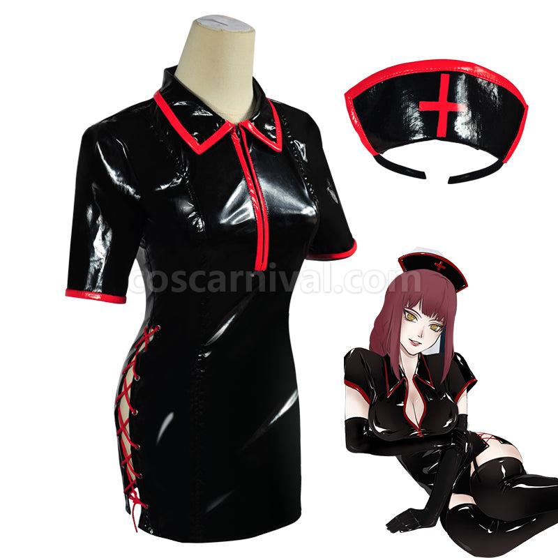 Chainsaw Man Makima Power Nurse Uniform Cosplay Costumes coscarnival01112690