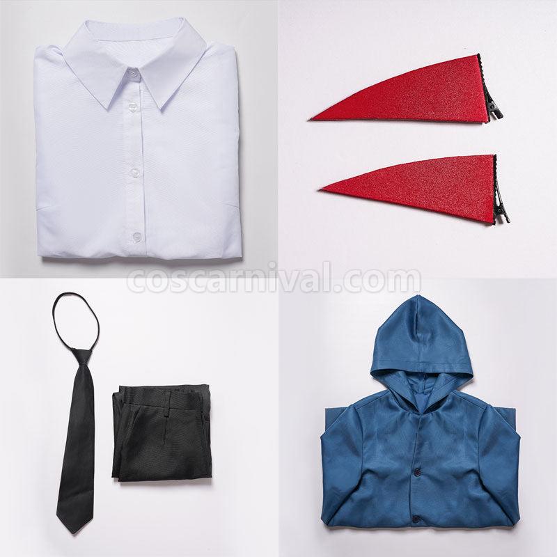 Chainsaw Man Power Blue Cosplay Costume coscarnival01112139