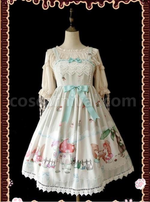 Champagne Pink Lovely Puff Sleeve Lolita Super Short Top coscarnival