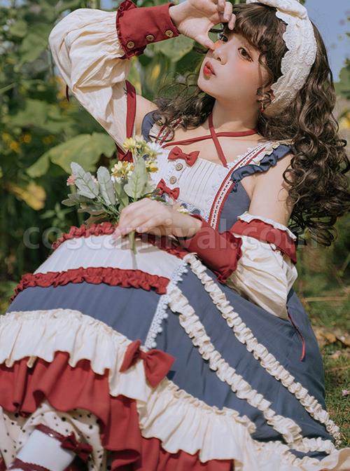 Chengnan-Flowers-Bloom-Series-JSK-Pastoral-Style-Classic-Lolita-Long-Sling-Dress-coscarnival-4807