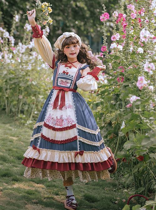 Chengnan-Flowers-Bloom-Series-JSK-Pastoral-Style-Classic-Lolita-Long-Sling-Dress-coscarnival-4814