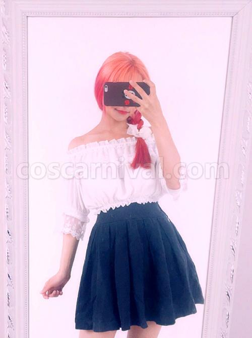 Chiffon Lace Classic Lolita Half Sleeve Shirt coscarnival