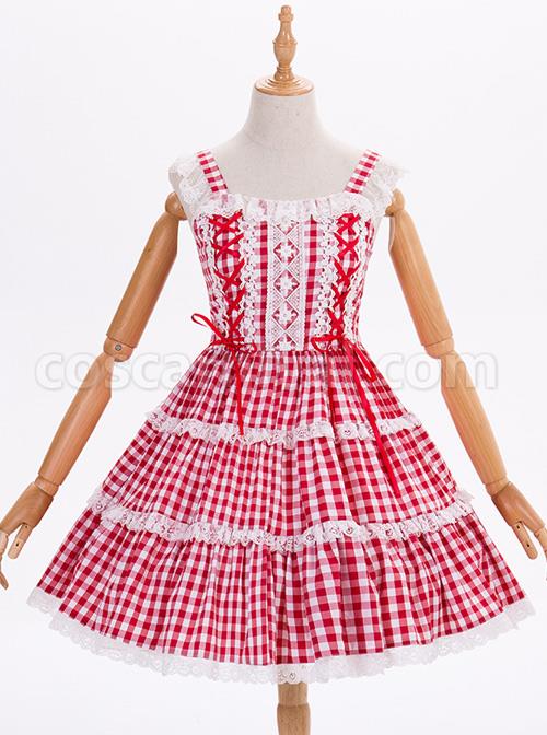 Chiffon-Lace-Plaid-Classic-Lolita-Sling-Dress-coscarnival-55