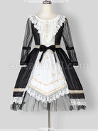 Chiffon-Puff-Sleeve-Bowknot-Ruffle-Lolita-Half-Sleeve-Dress-coscarnival-5217