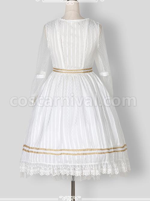 Chiffon-Puff-Sleeve-Bowknot-Ruffle-Lolita-Half-Sleeve-Dress-coscarnival-5231
