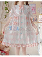 Child-Dream-Paradise-Series-OP-Pink-Diamond-Pattern-Irregular-Cute-Pockets-Heart-Button-Large-Pleated-Neckline-Dress-coscarnival-1360