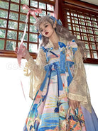 Chinese-Style-Delicate-Gilt-Graphic-Print-Decoration-Pleated-Bow-Knot-Classic-Lolita-Slip-Dress-Set-coscarnival-3344