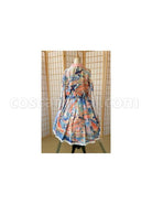 Chinese-Style-Delicate-Gilt-Graphic-Print-Decoration-Pleated-Bow-Knot-Classic-Lolita-Slip-Dress-Set-coscarnival-3367