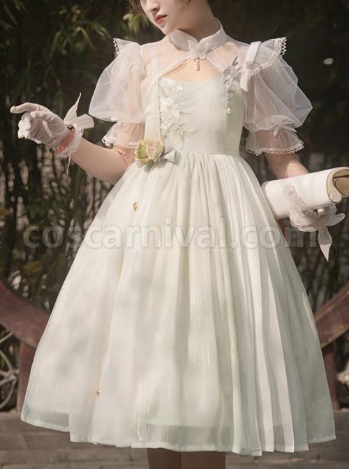 Chinese-Style-Han-Element-Lily-Embroidery-Three-Dimensional-Flower-Bell-Decoration-Daily-Sweet-Classic-Lolita-Short-Sleeved-Dress-coscarnival-3314