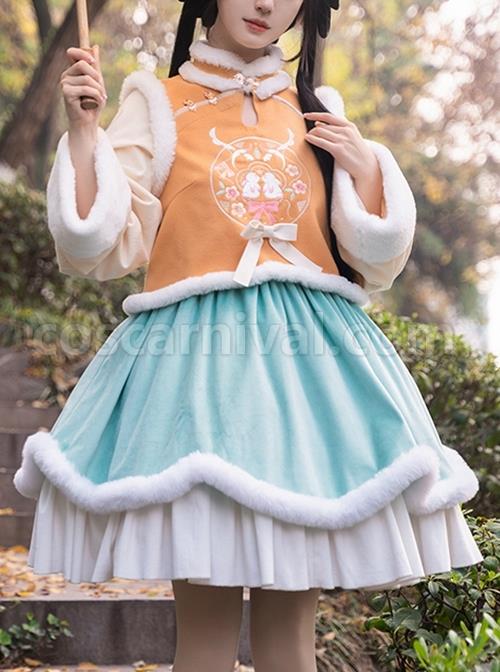 Chinese-Style-Plush-Stand-Collar-Hollow-Velvet-Flower-Rabbit-Embroidered-Ruffle-Hem-Sweet-Lolita-Long-Sleeve-Dress-coscarnival-2240.jpg