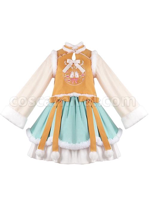 Chinese-Style-Plush-Stand-Collar-Hollow-Velvet-Flower-Rabbit-Embroidered-Ruffle-Hem-Sweet-Lolita-Long-Sleeve-Dress-coscarnival-2246.jpg