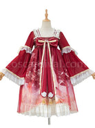Chinese-Style-Red-crowned-Crane-Printing-Classic-Lolita-Long-Sleeve-Dress-coscarnival-20