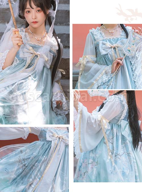 Chinese-Style-Red-crowned-Crane-Printing-Classic-Lolita-Long-Sleeve-Dress-coscarnival-65