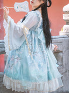 Chinese-Style-Red-crowned-Crane-Printing-Classic-Lolita-Long-Sleeve-Dress-coscarnival-73