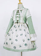 Chinese-Style-Ruffles-Small-Trumpet-Sleeves-Long-Sleeved-Short-Coat-Panda-Sandwich-Biscuit-Print-Classic-Lolita-Sleeveless-Dress-Set-coscarnival-3283