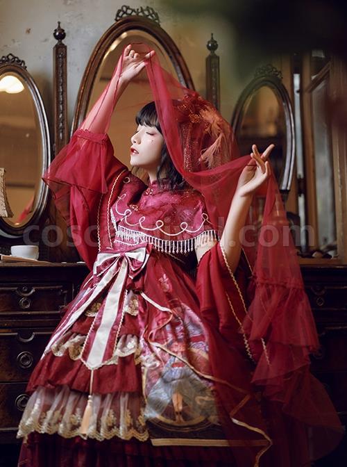 Chinoiserie-Vintage-Gorgeous-Print-Bow-Lace-Fringe-Fake-Collar-Detachable-Design-Classic-Lolita-Sleeveless-Dress-coscarnival-1835