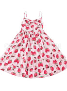 Choco-Strawberry-Printed-Three-layer-Hem-Big-Bowknot-Classic-Lolita-Sling-Dress-coscarnival-4744