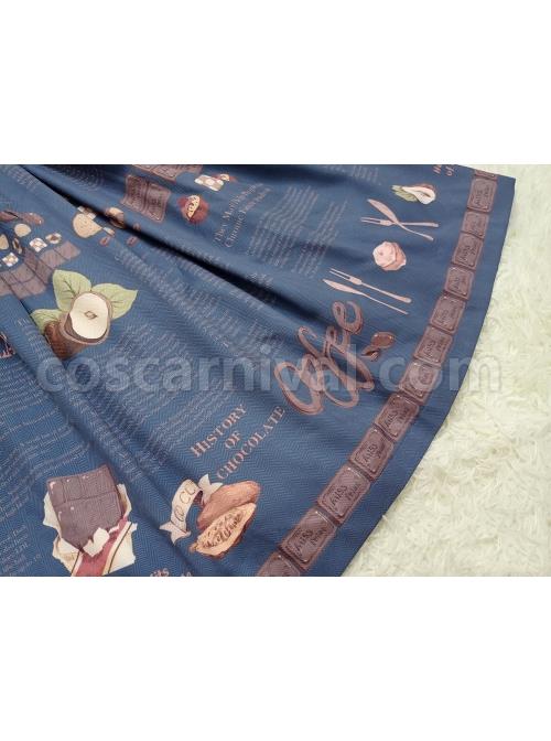 Chocolate-Candy-Print-Decoration-Letter-Print-Doll-Neckline-High-Waist-Belt-A-Version-Classic-Lolita-Long-Sleeve-Dress-coscarnival-3285