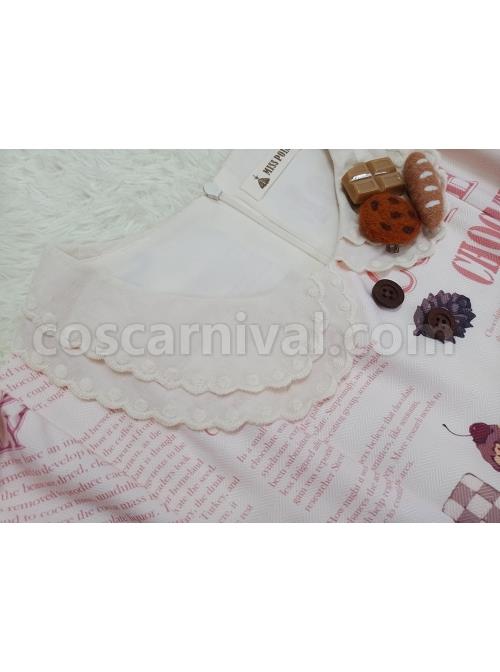 Chocolate-Candy-Print-Decoration-Letter-Print-Doll-Neckline-High-Waist-Belt-A-Version-Classic-Lolita-Long-Sleeve-Dress-coscarnival-3299