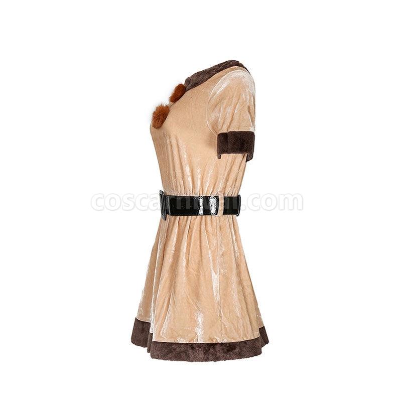 Christmas Reindeer Brown Dance Party Costume coscarnival011114264