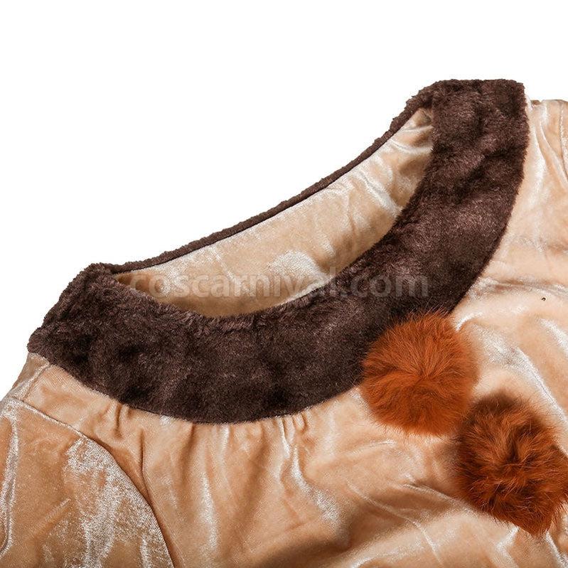 Christmas Reindeer Brown Dance Party Costume coscarnival011114276