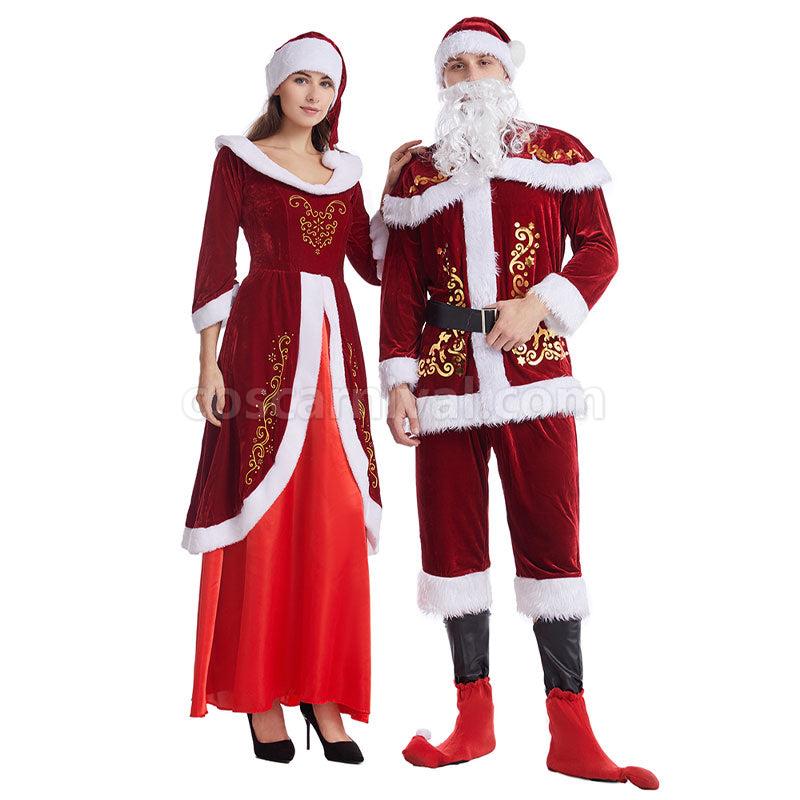 Christmas Stage Performance New Year Party Female Santa Claus Christmas Cosplay Costumes coscarnival01118876