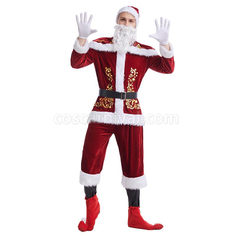 Christmas Stage Performance New Year Party Female Santa Claus Christmas Cosplay Costumes coscarnival01118897