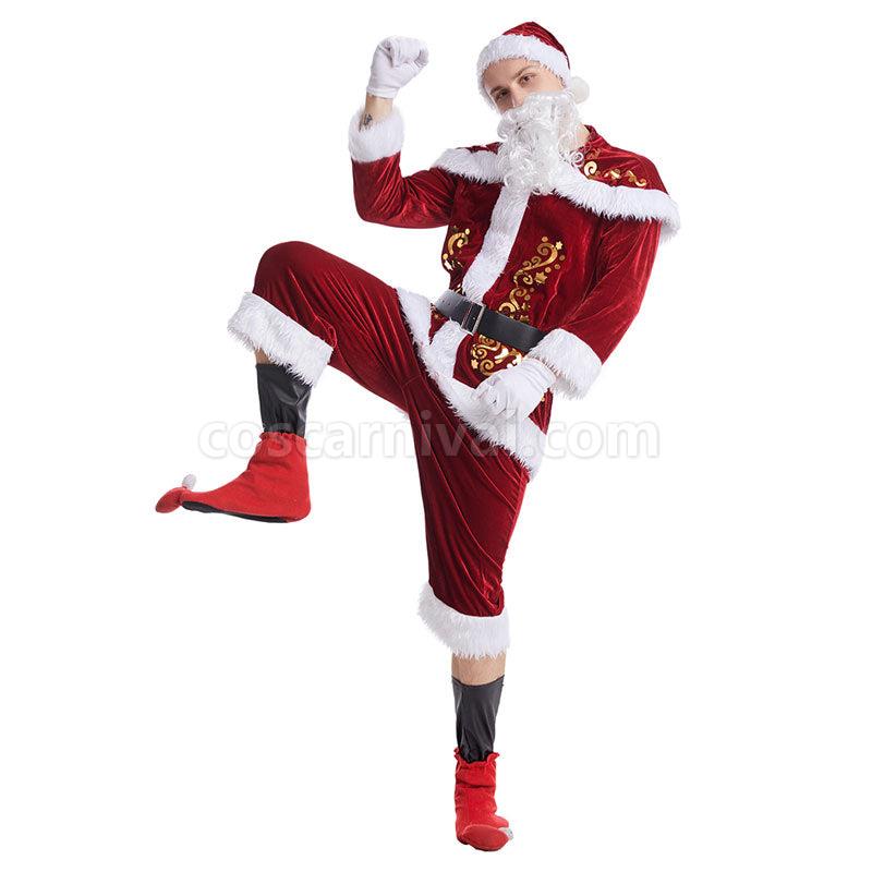 Christmas Stage Performance New Year Party Female Santa Claus Christmas Cosplay Costumes coscarnival01118905
