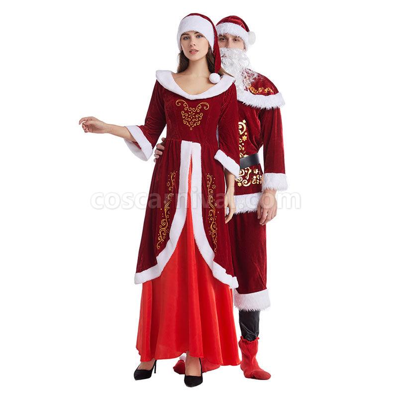 Christmas Stage Performance New Year Party Female Santa Claus Christmas Cosplay Costumes coscarnival01118918