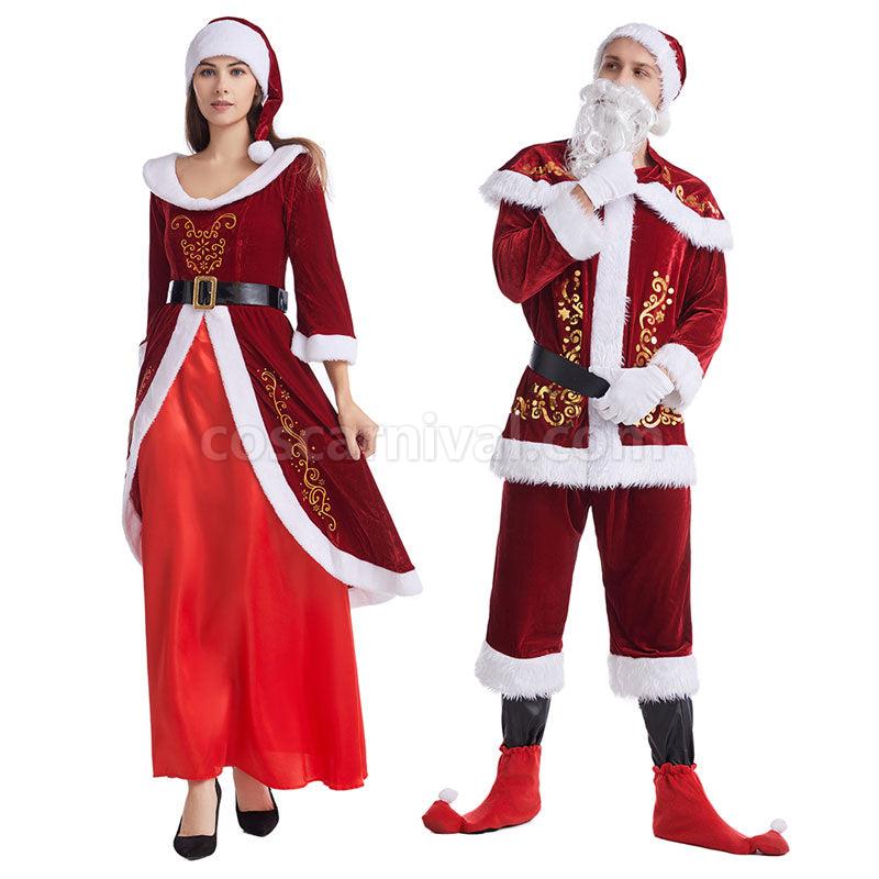 Christmas Stage Performance New Year Party Female Santa Claus Christmas Cosplay Costumes coscarnival01118929