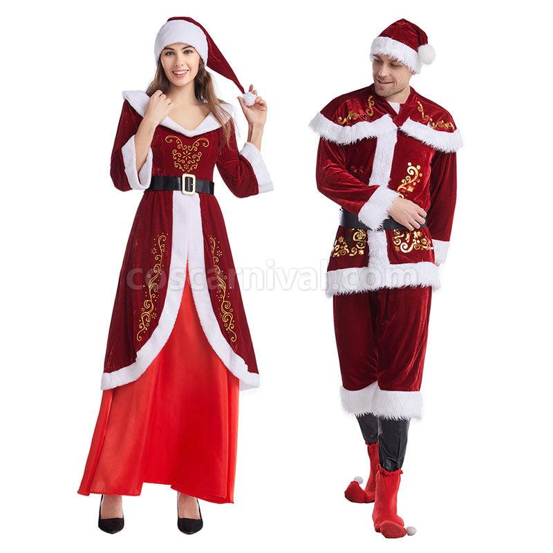 Christmas Stage Performance New Year Party Female Santa Claus Christmas Cosplay Costumes coscarnival01118940