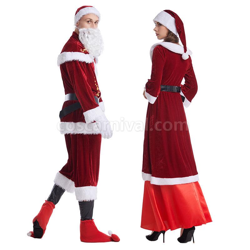 Christmas Stage Performance New Year Party Female Santa Claus Christmas Cosplay Costumes coscarnival01118948