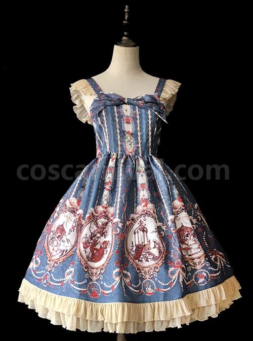 Cinderella-Series-Printing-Classic-Lolita-Sling-Dress-coscarnival-3667