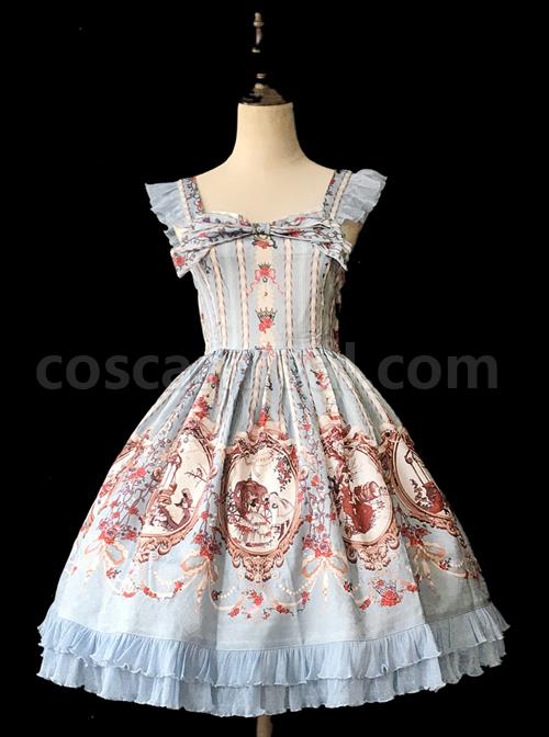 Cinderella-Series-Printing-Classic-Lolita-Sling-Dress-coscarnival-3691