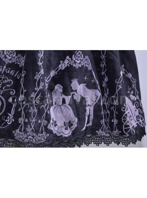 Classic-Cinderella-Black-Cotton-And-Satin-Womens-Lolita-Dress-coscarnival-5224