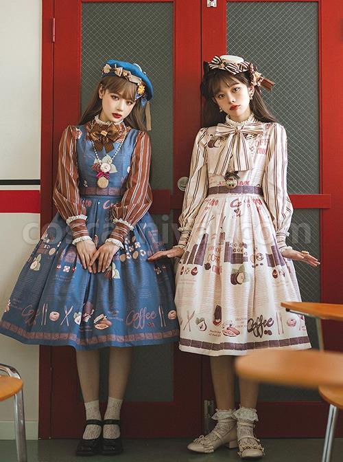 Classic-Lolita-Chocolate-Candy-Print-Decoration-Letter-Print-Cute-High-Waist-Belt-Sleeveless-Dress-coscarnival-1776