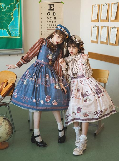 Classic-Lolita-Chocolate-Candy-Print-Decoration-Letter-Print-Cute-High-Waist-Belt-Sleeveless-Dress-coscarnival-1780