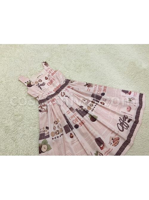 Classic-Lolita-Chocolate-Candy-Print-Decoration-Letter-Print-Cute-High-Waist-Belt-Sleeveless-Dress-coscarnival-1795