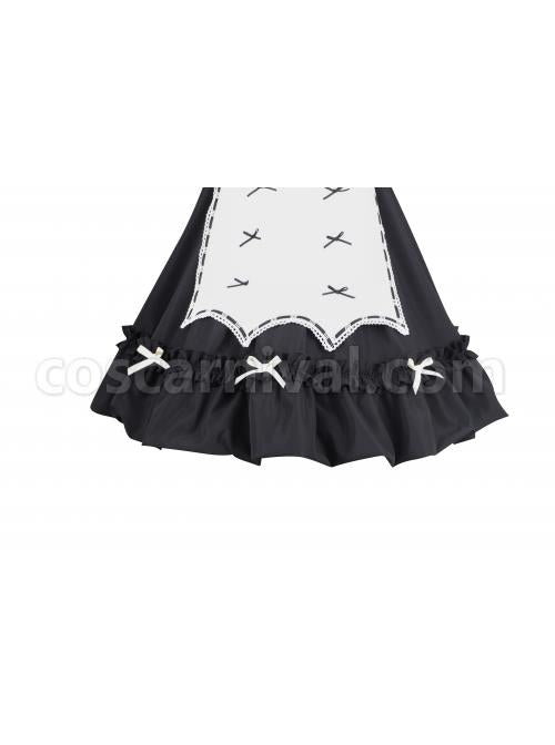 Classic-Lolita-Retro-White-Apron-Decoration-Demon-Maid-Style-Pleated-Bow-Knot-Black-Doll-Dress-coscarnival-3199