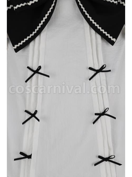Classic-Lolita-Retro-White-Apron-Decoration-Demon-Maid-Style-Pleated-Bow-Knot-Black-Doll-Dress-coscarnival-3206