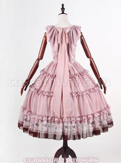 Classical-Puppets-Royal-Carousel-Super-Special-Design-Smoke-Pink-Chiffon-Lolita-Jumper-Skirt-coscarnival-5200
