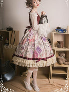 Collect-The-Traveler-Series-Wine-Red-Classic-Lolita-Sleeveless-Dress-coscarnival-4037