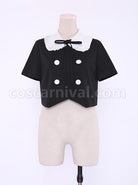 College Style Retro Cute Double-breasted Lolita Blouse coscarnival