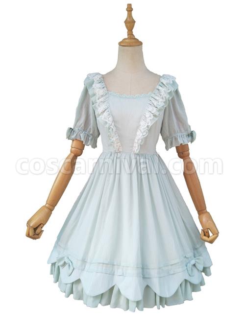 Concise-Lace-Ruffles-Classic-Lolita-Short-Sleeve-Dress-coscarnival-5182